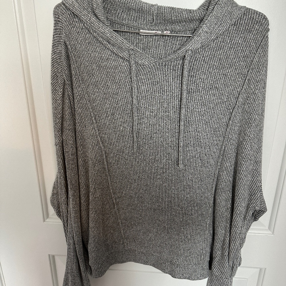 Grey Hooded Sweater